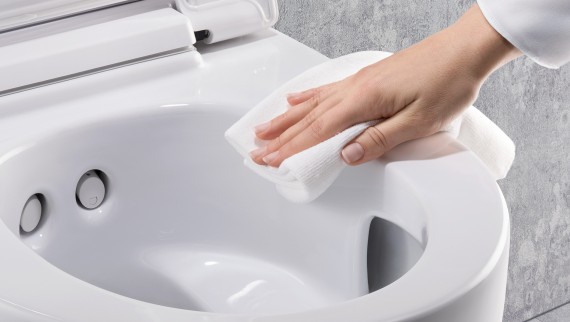 Nettoyage simplifié du WC-douche