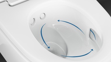 Aspiration des odeurs du WC lavant Geberit AquaClean Maïra Comfort