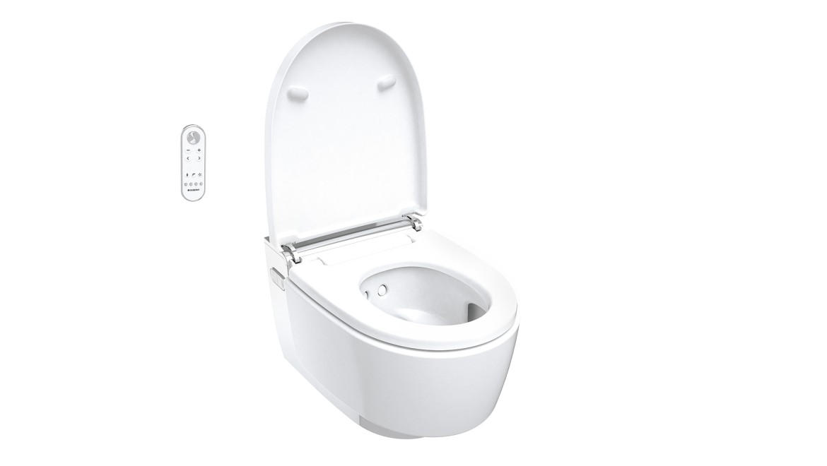 AquaClean Mera Comfort chrom в открытом виде AquaClean Mera Comfort chrom в открытом виде