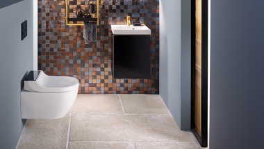 Geberit AquaClean Tuma Comfort & Acanto Series in bathroom